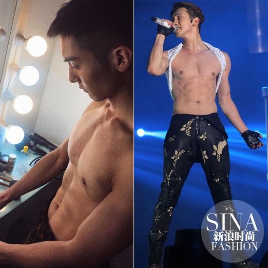 盛一倫、Rain大膽露肉