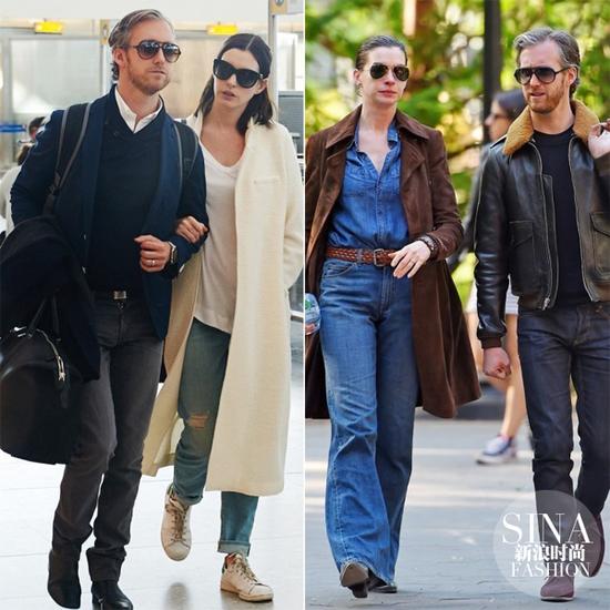 孕前海瑟薇跟老公出街，簡直就是穿搭范本