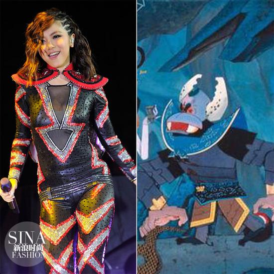 這一身亮片鎧甲，也是沒誰了