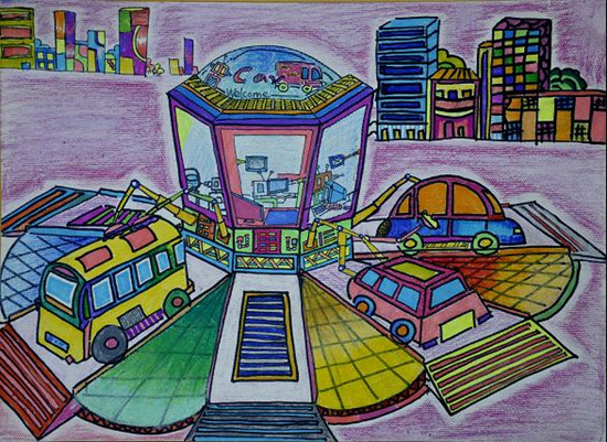 （工一小）袁嘉欣《智能洗車機》輔導(dǎo)教師：陳陽