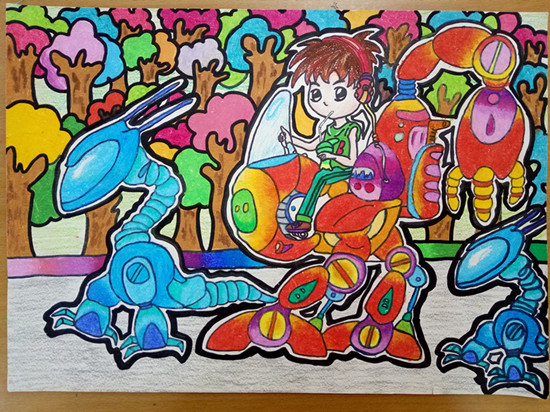 韓恩源《智能行走觀光機器人》輔導(dǎo)教師：時尹航（工一小）