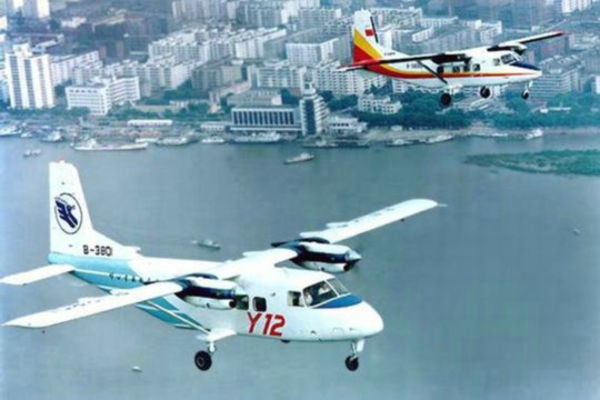 資料圖：中國運-12空中飛行。