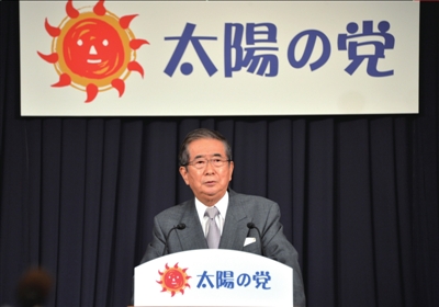 13日，日本東京，石原慎太郎召開新聞發(fā)布會，正式宣布新黨成立。圖/東方IC