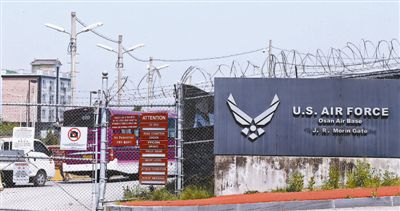 5月28日，韓國(guó)烏山市，美駐韓空軍基地