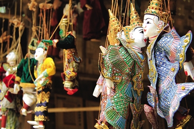 曼德勒的木偶。圖/顧樂曉