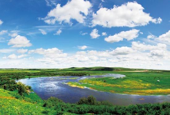 　　抻直后長度超過黃河10倍的莫日格勒河?！? complete=