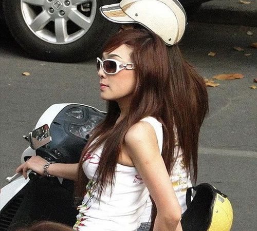 越南女孩的現(xiàn)代生活。