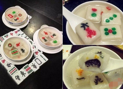 來碗清一色！火鍋店推出創(chuàng)意麻將湯圓