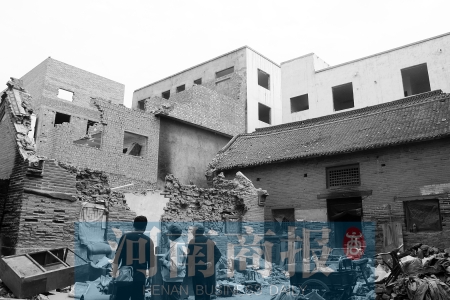 孫莊村清代古宅面臨拆遷。對拆遷者來說，也許它的名氣不值一提 記者 張郁/攝