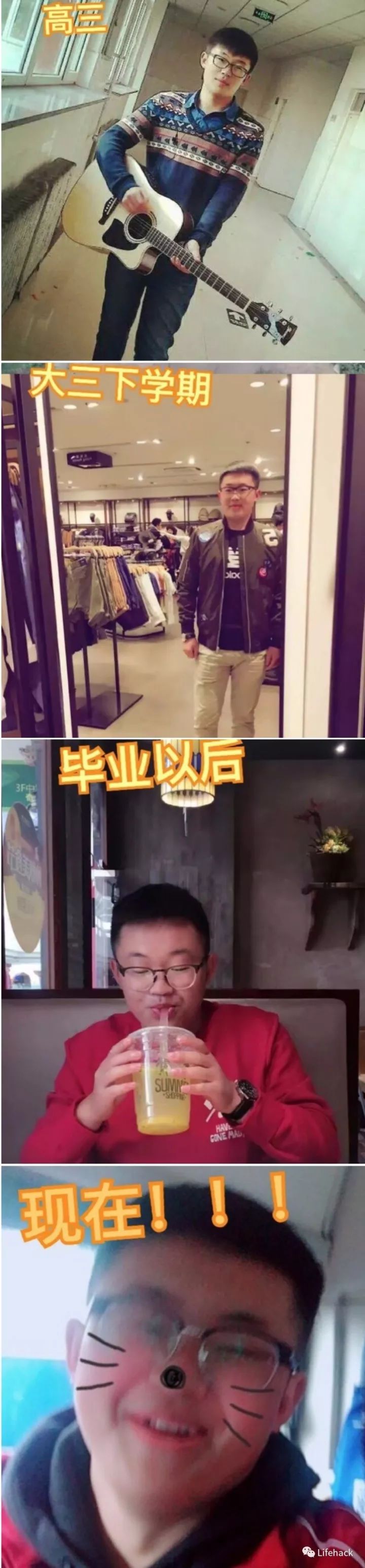 長胖20斤，臉型怎么變？這些例子看完扎心了！