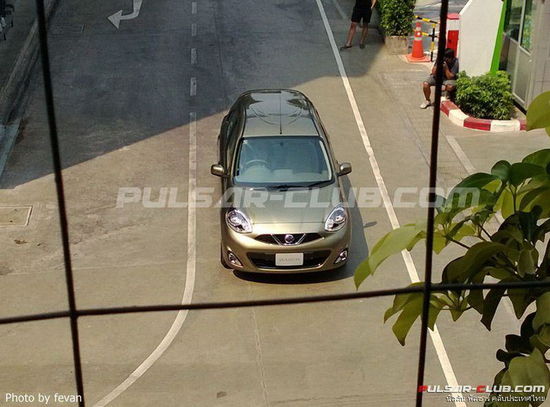 小改款日產(chǎn)瑪馳無(wú)偽諜照