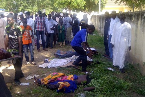 尼日利亞伊斯蘭極端武裝組織“博科圣地”約貝州古杰巴(Gujba)市的農(nóng)業(yè)學(xué)院，射殺數(shù)十名學(xué)生。