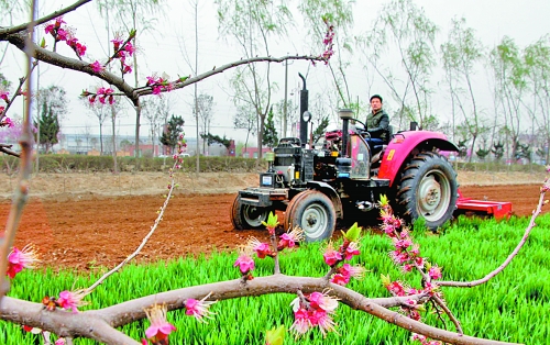 　　3月25日，武陟縣龍源辦事處東馬曲村村民正在田里耕作。時下正值春耕時節(jié)，武陟農(nóng)民紛紛抓住有利時機(jī)