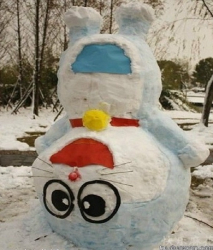 創(chuàng)意十足！日系列卡通雪人走紅
