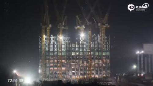 湖南長沙一棟57層高樓19天建成 湖南長沙一棟57層高樓19天建成
