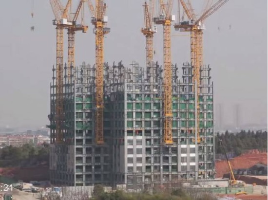 湖南長沙一棟57層高樓19天建成 湖南長沙一棟57層高樓19天建成