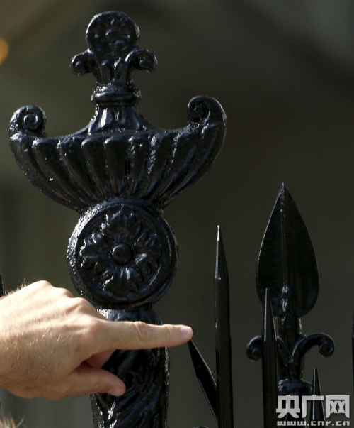 白宮護欄加裝帶刺鋼釘 白宮護欄加裝帶刺鋼釘