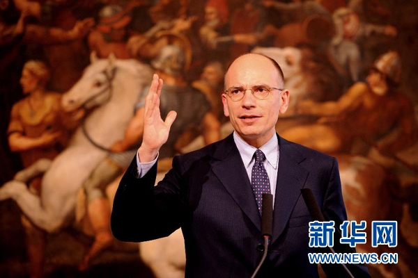  2月13日，意大利政府總理恩里科·萊塔宣布辭職。