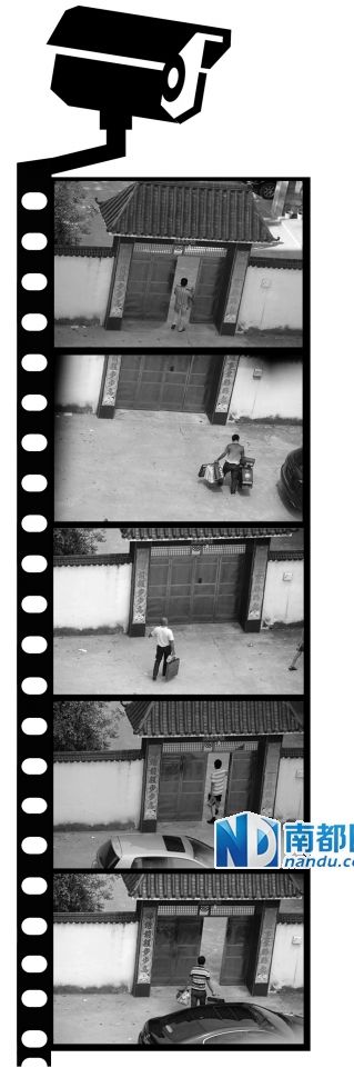 汪冬根拍下的送禮人。