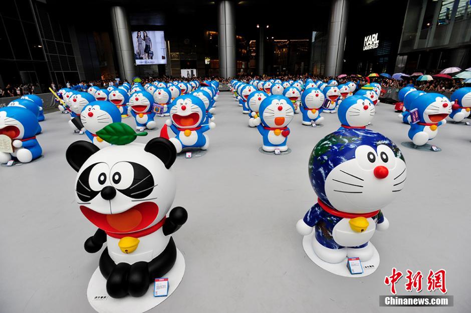 圖為在成都亮相的哆啦A夢(mèng)。