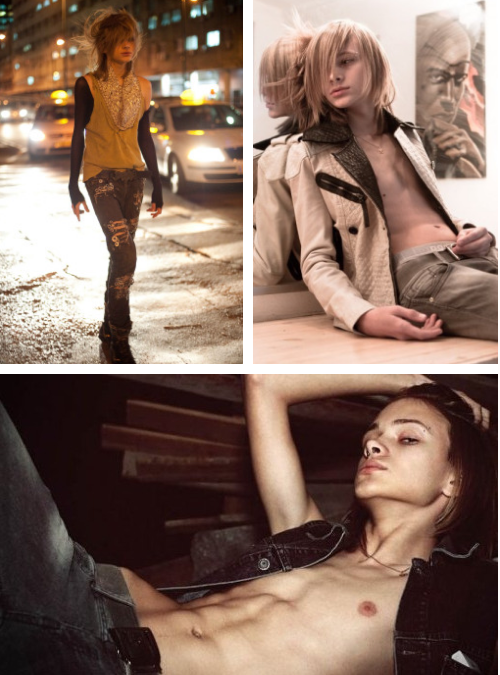 似男非女 “妖孽”般國際男模 似男非女 “妖孽”般國際男模