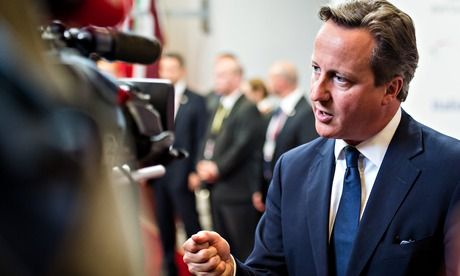 　資料圖：英國首相卡梅倫。