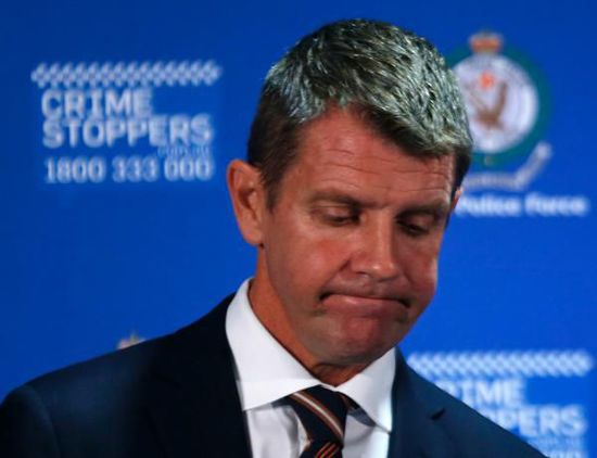 　新南威爾士州州長Mike Baird出席新聞發(fā)布會(huì)。