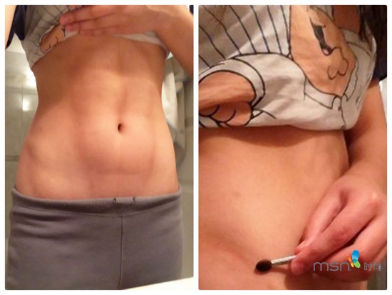 蔡依林 你的馬甲線“脫妝”了！