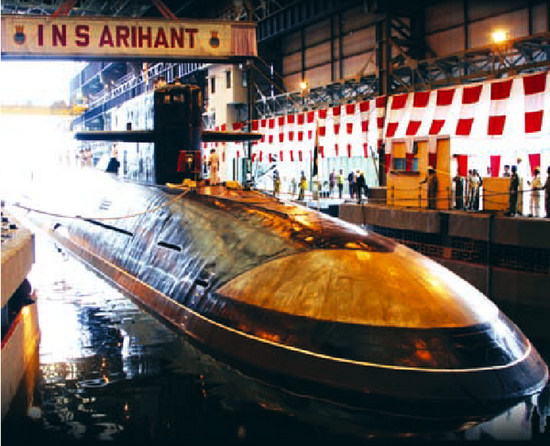 資料圖：印度殲敵者號(hào)核潛艇。